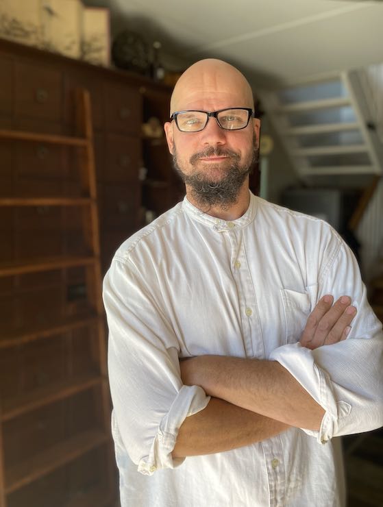 Dr Thomas Jahn in his apothecary
